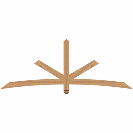 Ekena Millwork Alberta Smooth Timber Gable Bracket, Western Red Cedar, 84"W x 31"H x 3 1/2"D x 3 1/2"F, 9/12 Pitch GBW084X31X0404ALB00SWR